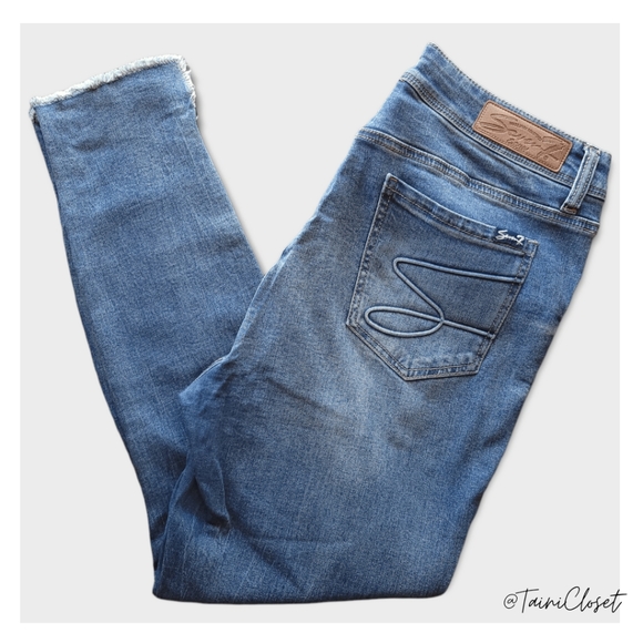 Seven7 Denim - Seven7 Jeans High Rise Ankle Legging Distressed